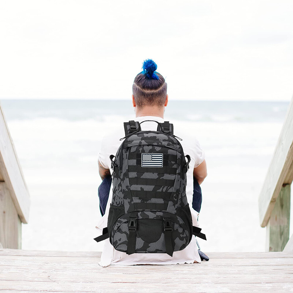 Jueachy Tactical Backpack Men Hiking Pack Molle Rucksack Waterproof 30L Bag