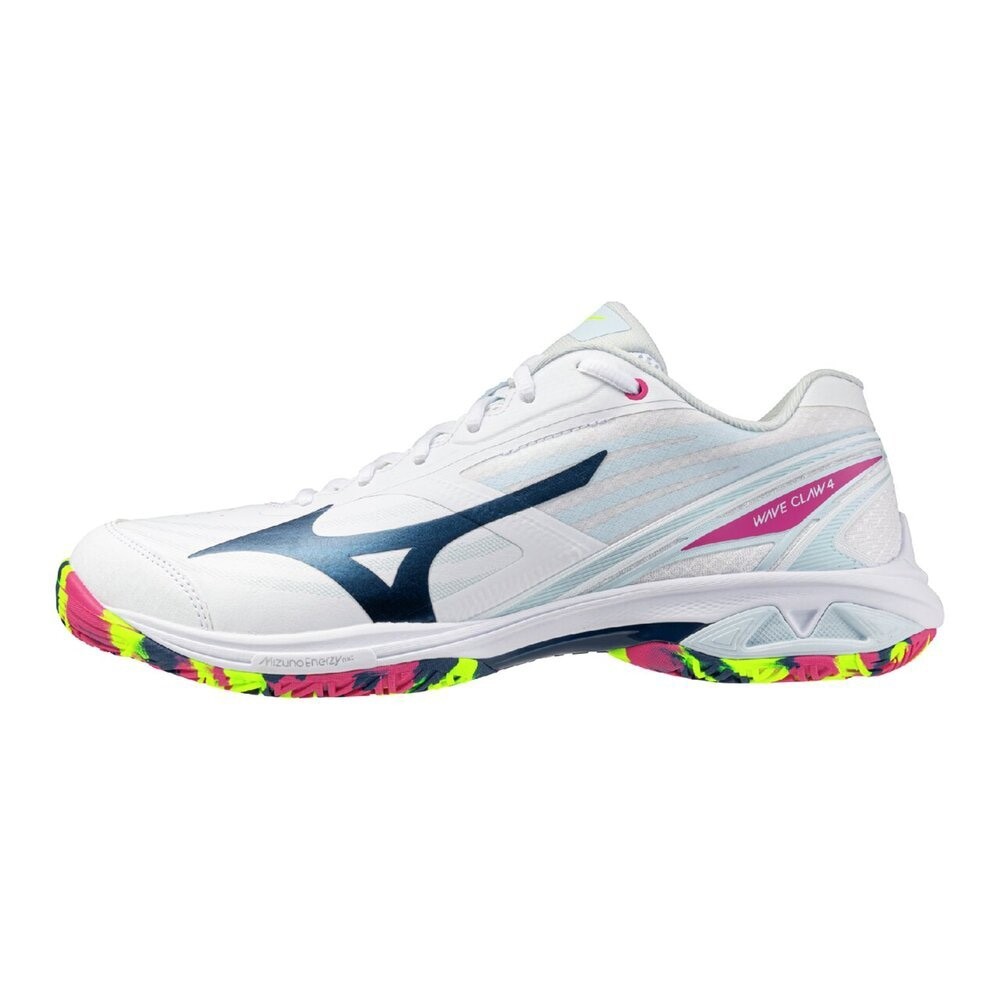 Mizuno Badminton Shoes WAVE CLAW 4 White / Ice Blue 71GA264302 WIDE 2026