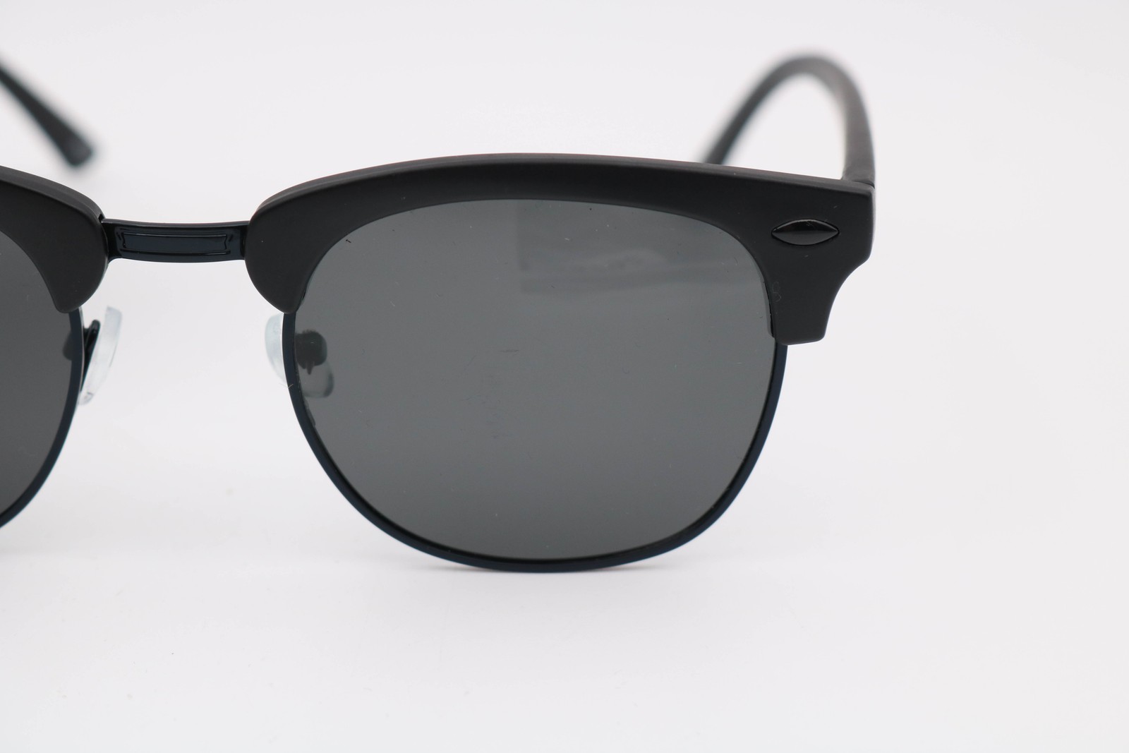 Shady Rays Oakmont Stealth Black/Black Round Scratches On Len Cl-36 Polarized Su