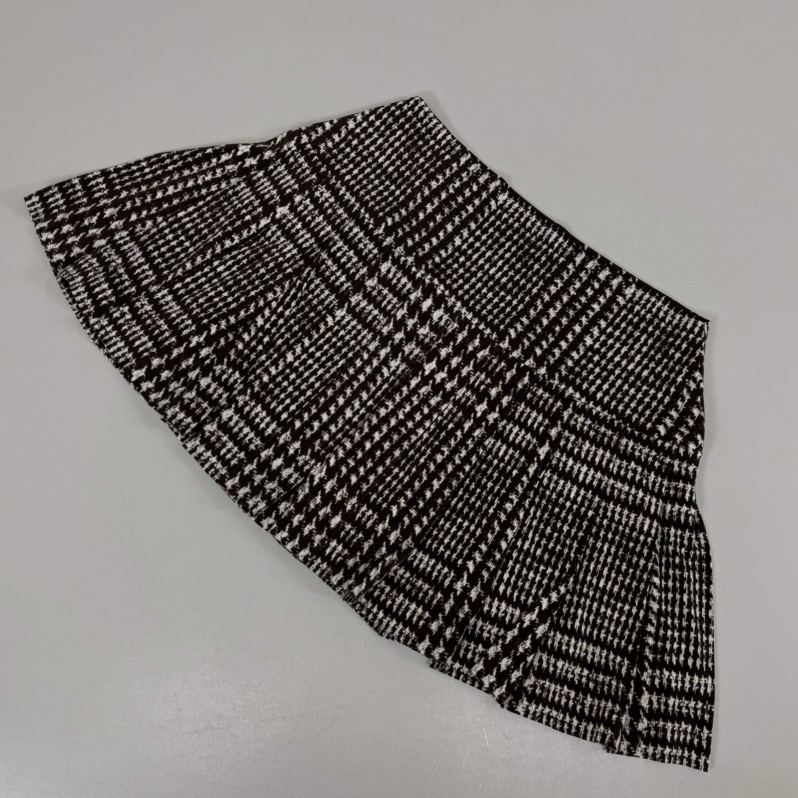 NORMA KAMALI Silky Jersey Pleated Micro Skirt Unlined Womens Sz XS/29 Chocolate