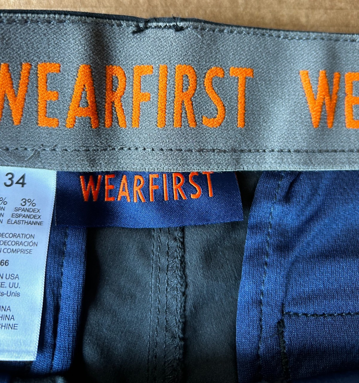 Wearfirst Men’s Cargo Short Black Size 34