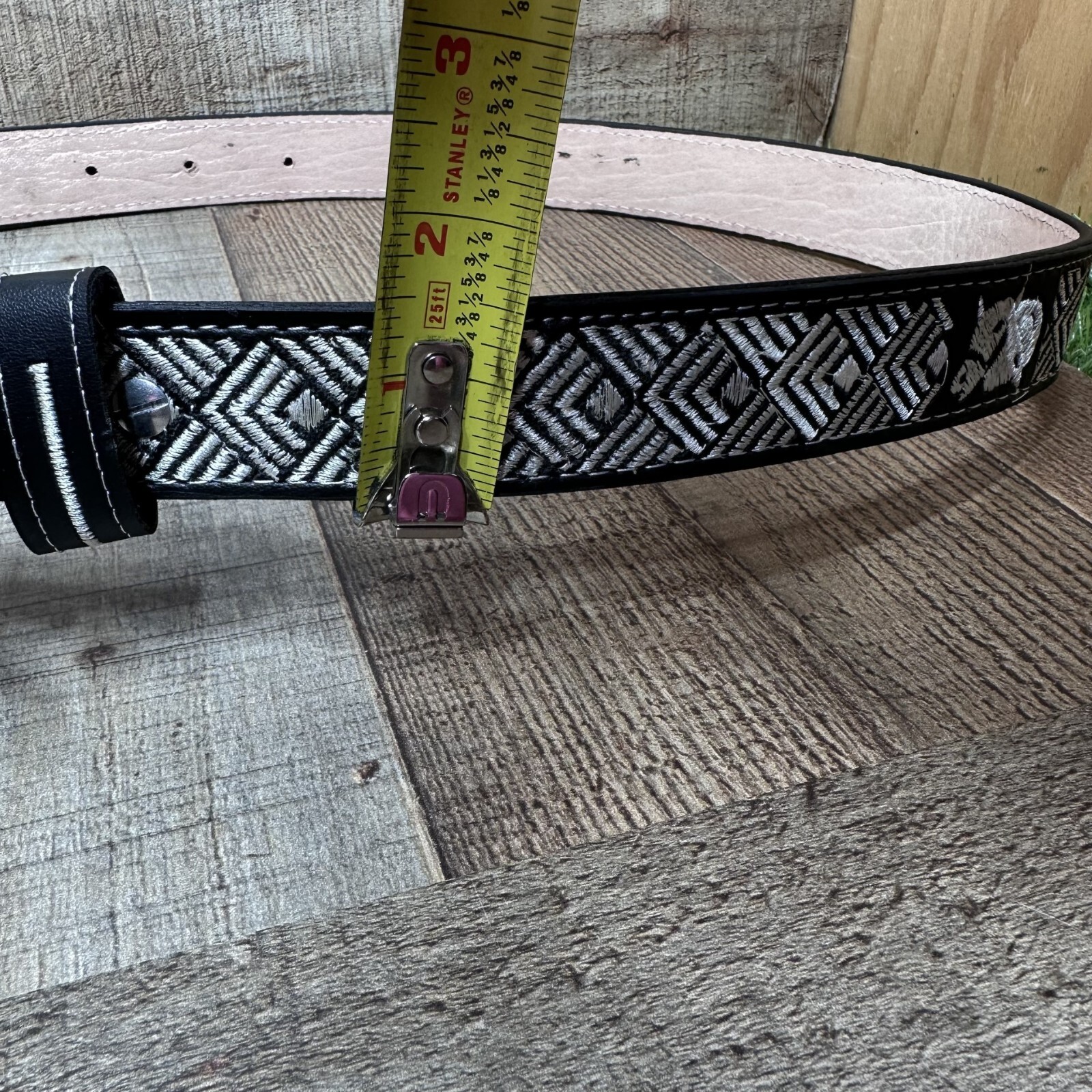 Kid’s Mexican Western Cowboy Bull Embroidered BELT Made in Mex. Cinto Vaquero