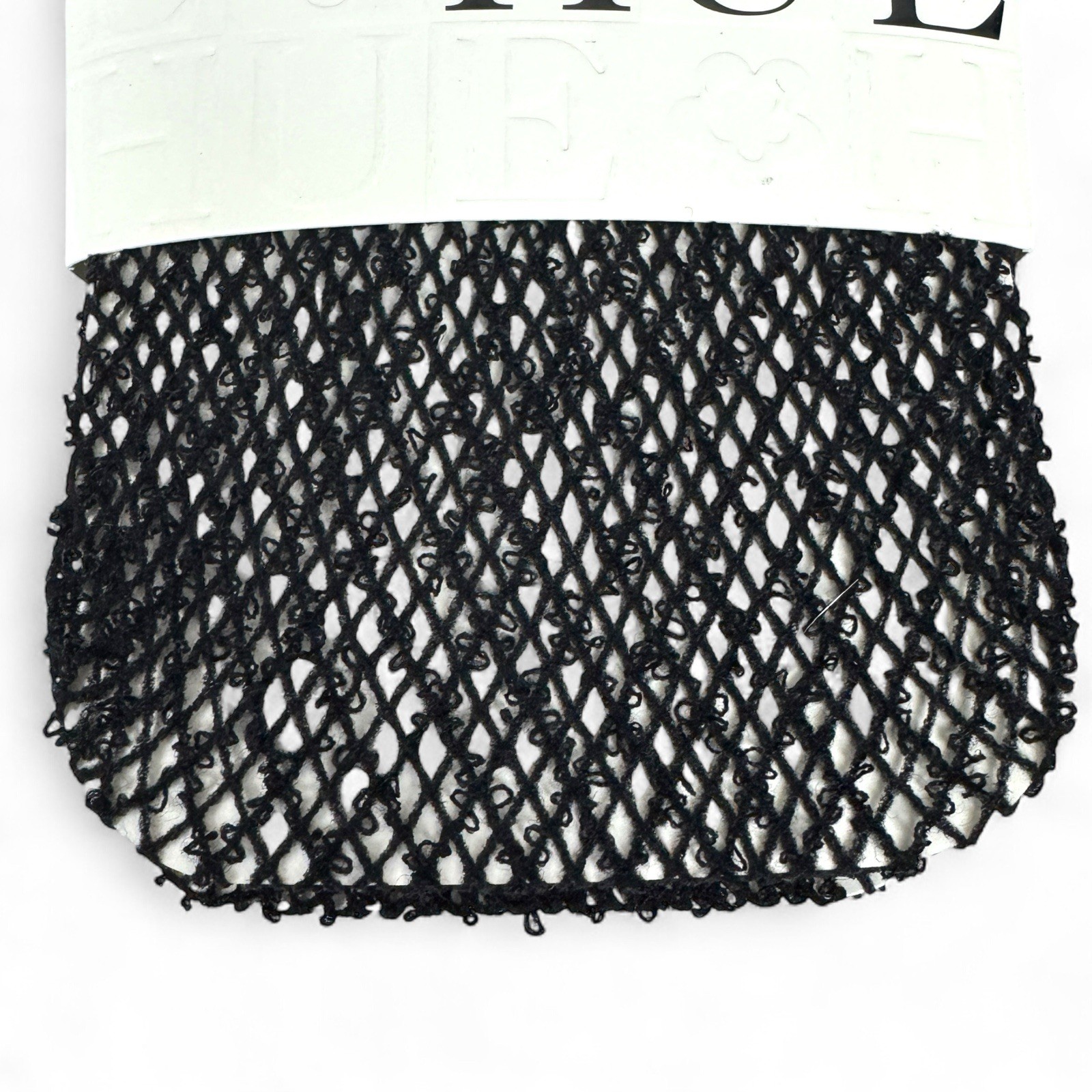 HUE Womens Black Wool Boucle Fishnet Tights Size M/L