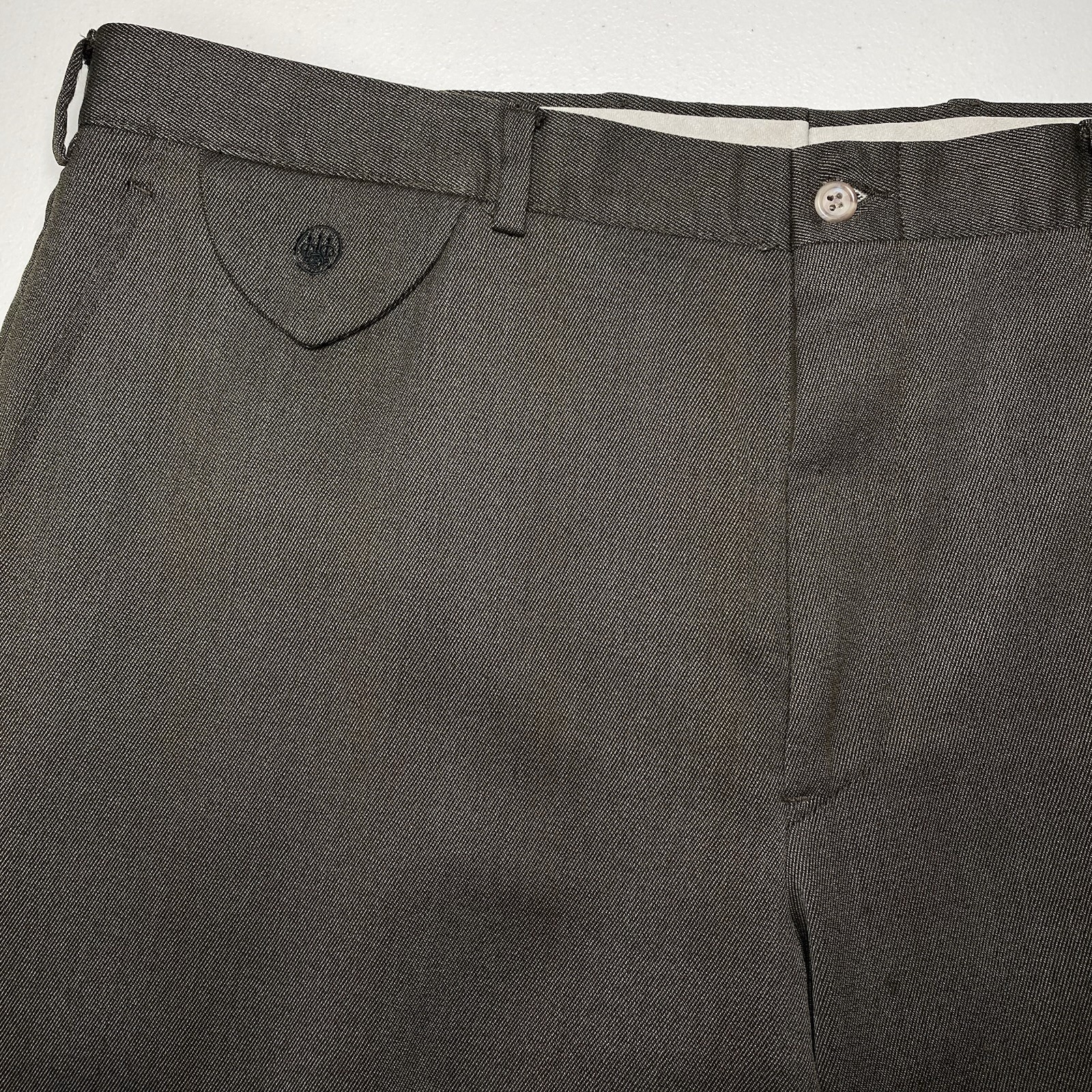 Beretta Whipcord Pants 40 (41×31.5 Cuffed) Wool Green Taupe Field Trousers