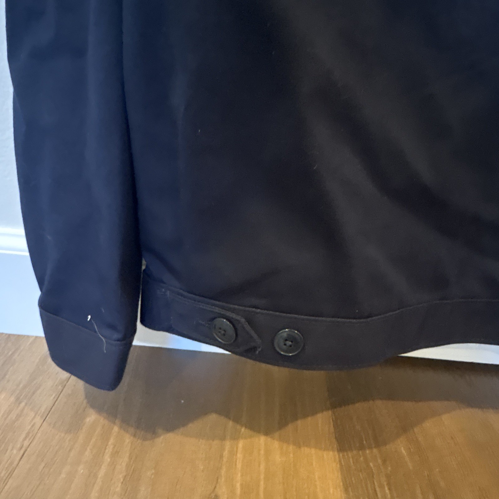 Dickies Men’s Black Full-Zip Work Jacket Size M Regular Fit Point Collar