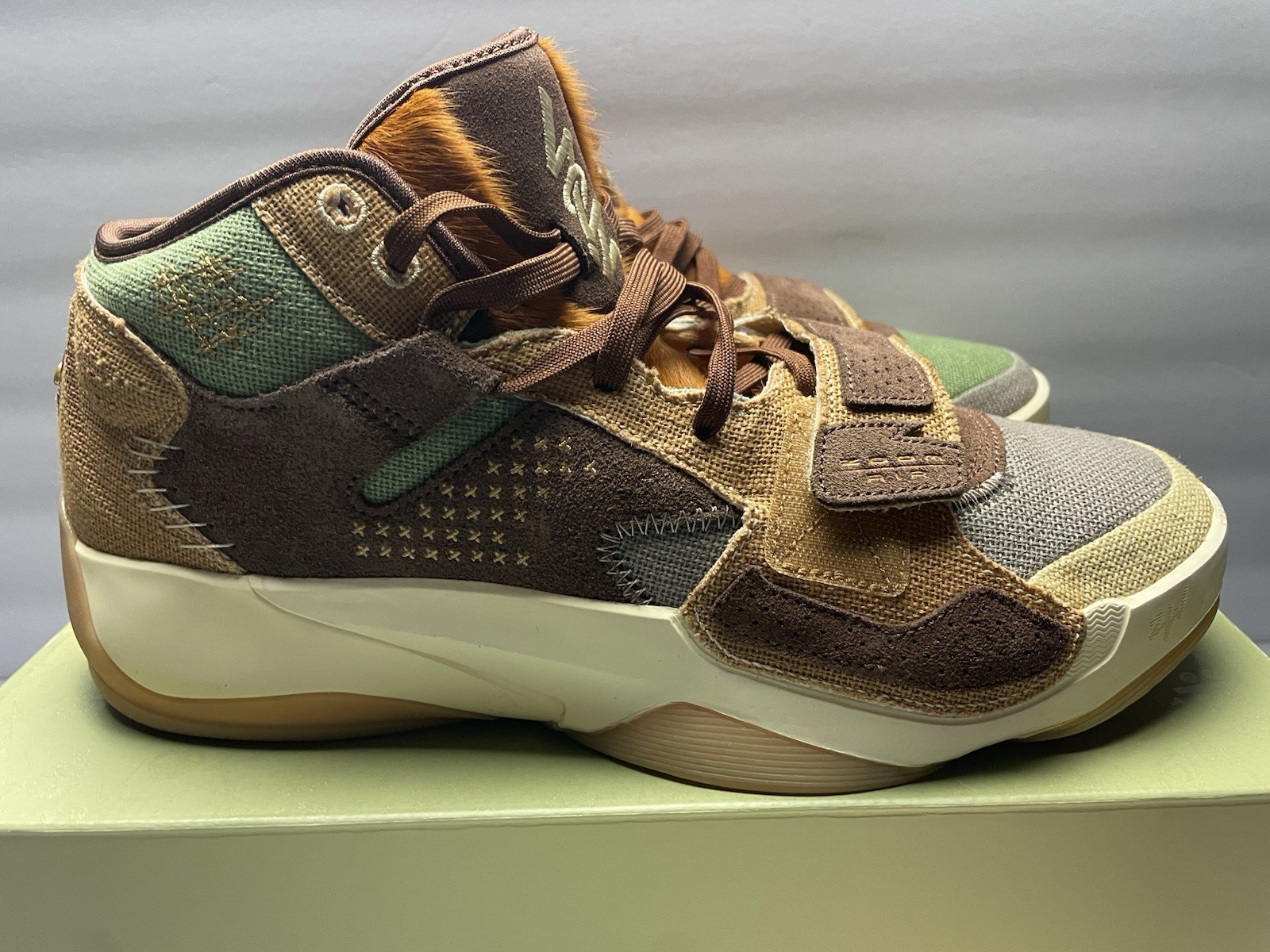 Jordan NEW Zion 2 Voodoo Flammable Size 10.5 Skull Mid Top Sneaker DV3462-212