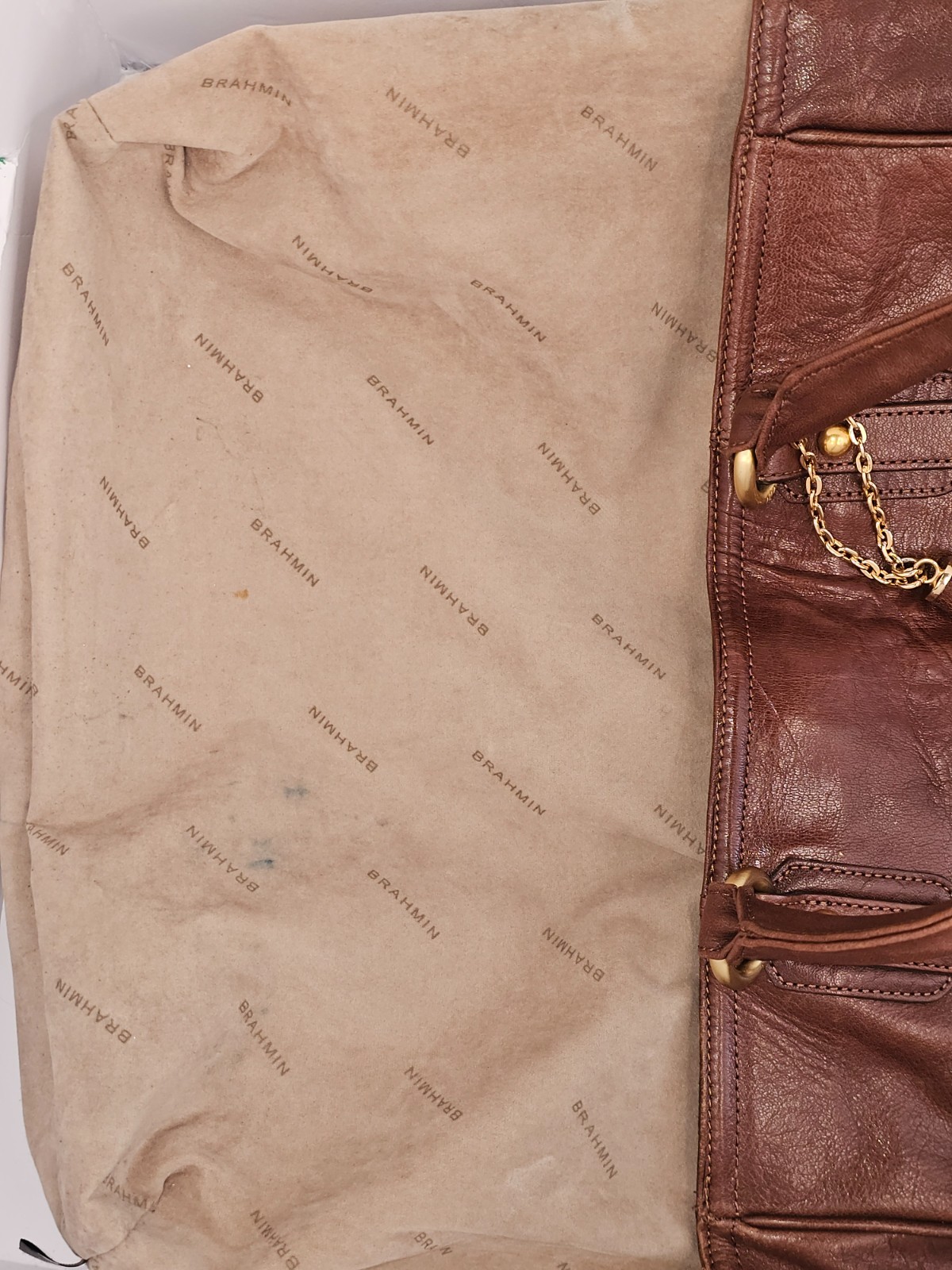 Brahmin leather tote bag