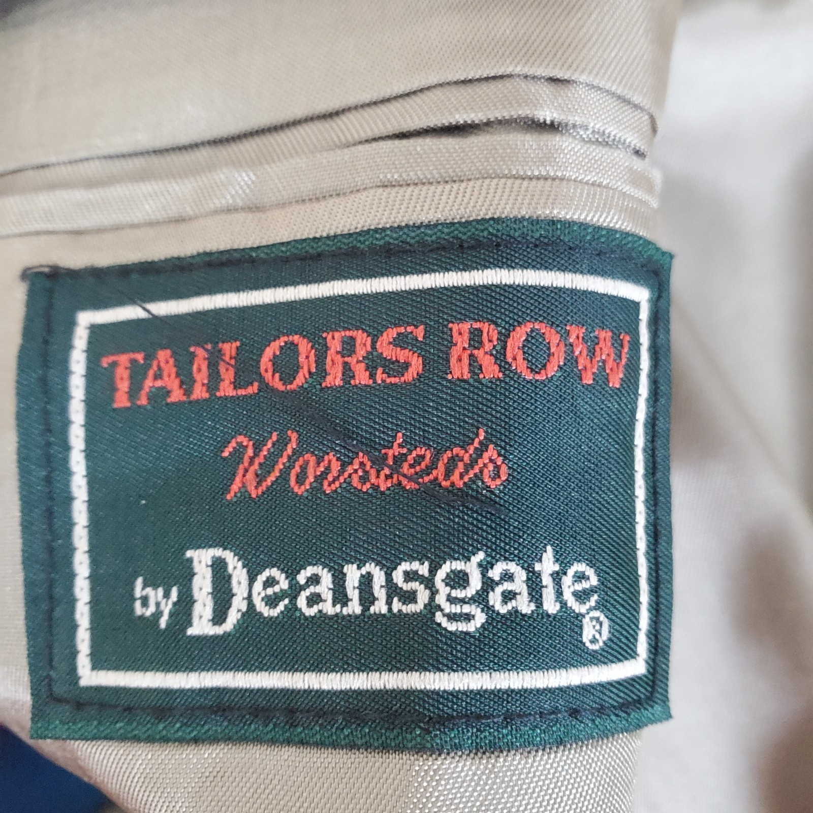 Tailors Row by Deansgate Blazer Size 41 R Teal Green Sports Coat Jacket Wool