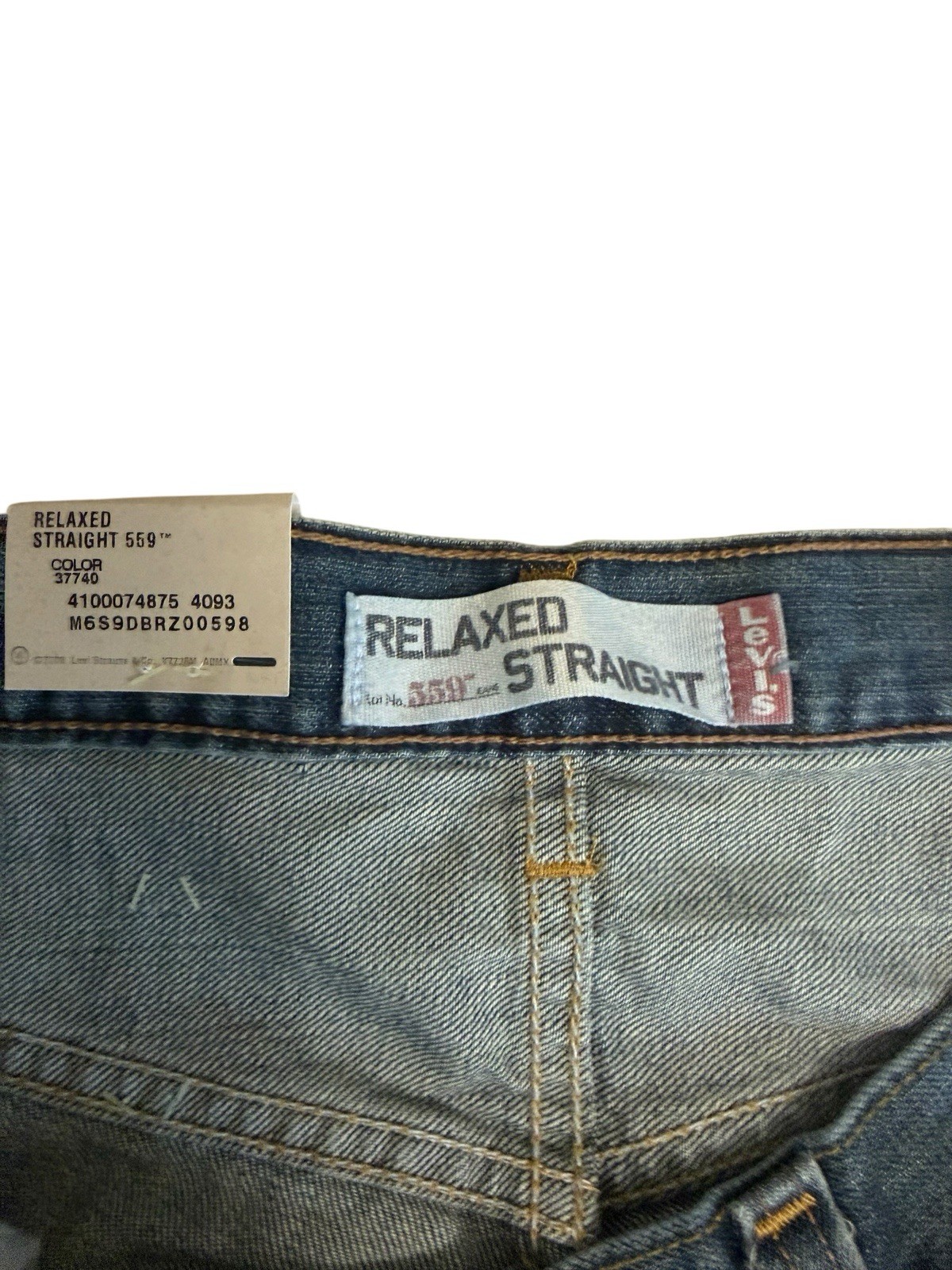 Levi’s 559 Relaxed Straight Jeans Men’s 34×30 Medium Wash Blue NWT 100% Cotton