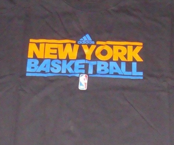 NBA Knicks Adidas Black Short Sleeve T Shirt XL