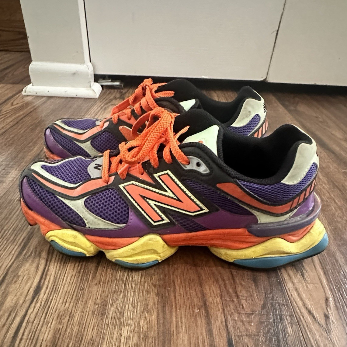 New Balance 9060 Men’s Low Top Suede Colorblock Lace-Up Athletic Sneaker