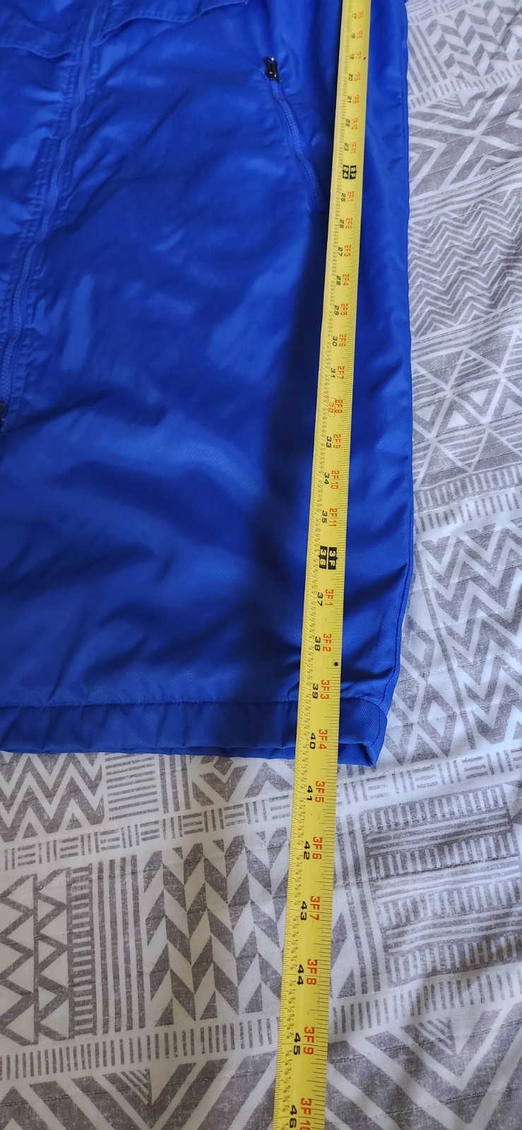 Unisex Size M Speedo Hooded Long Parka Windbreaker Swim Jacket Full Zip Lined