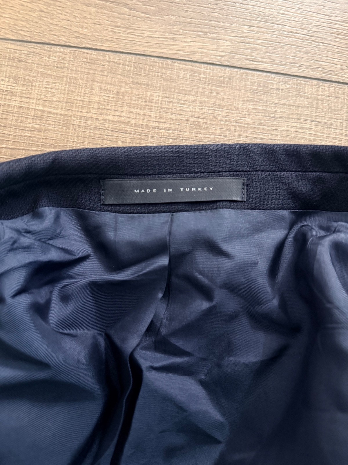 Men’s Navy Blue 2 Button Sport Coat Blazer Jacket Made in Turkey Formal Business
