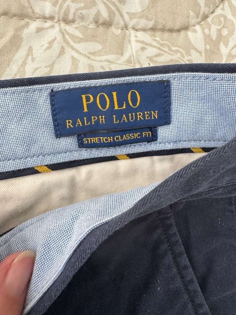 Polo Ralph Lauren Men’s Stretch Classic Fit Shorts 36 Navy Blue Twill 9″ 0120