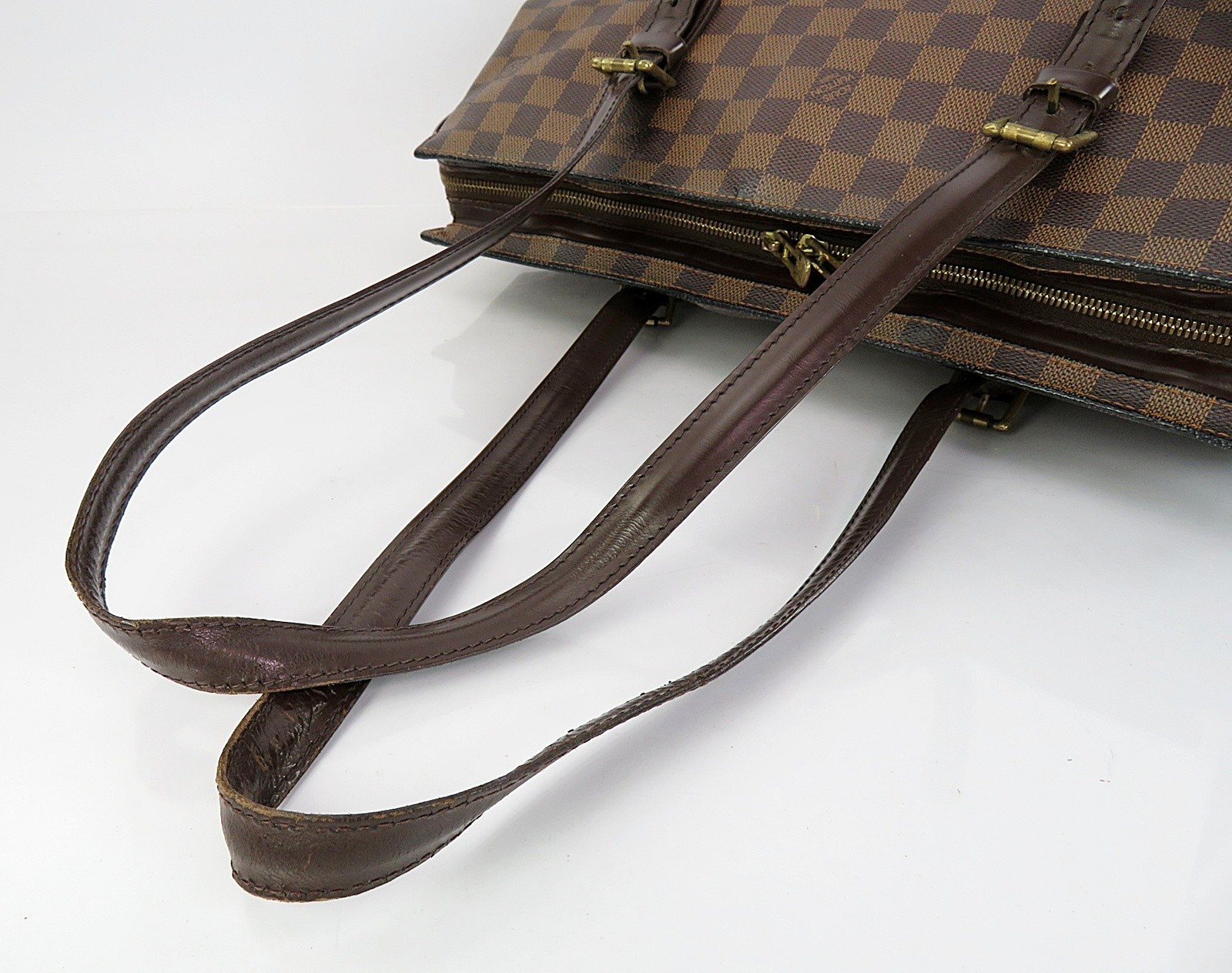 Authentic LOUIS VUITTON Chelsea Damier Ebene Tote Shoulder Bag Purse #63979
