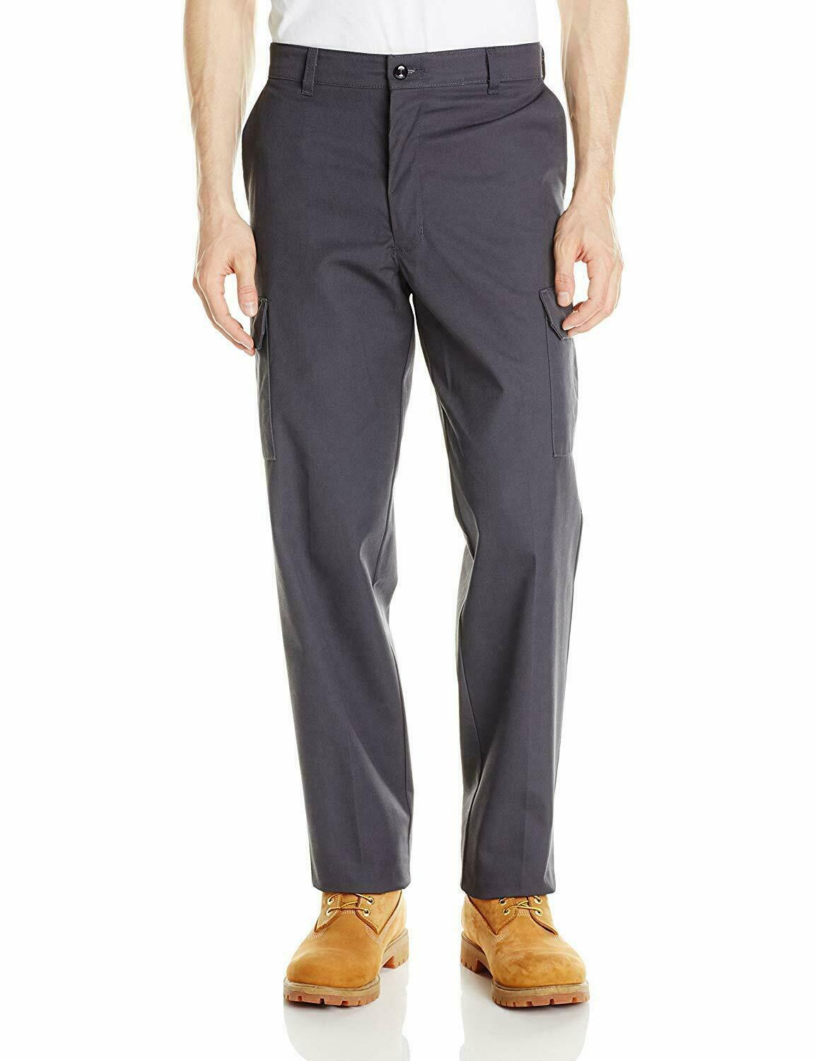Red Kap Men’s Industrial Cargo Pant, Charcoal Gray, 44W x 29L PT88 Poly Blend