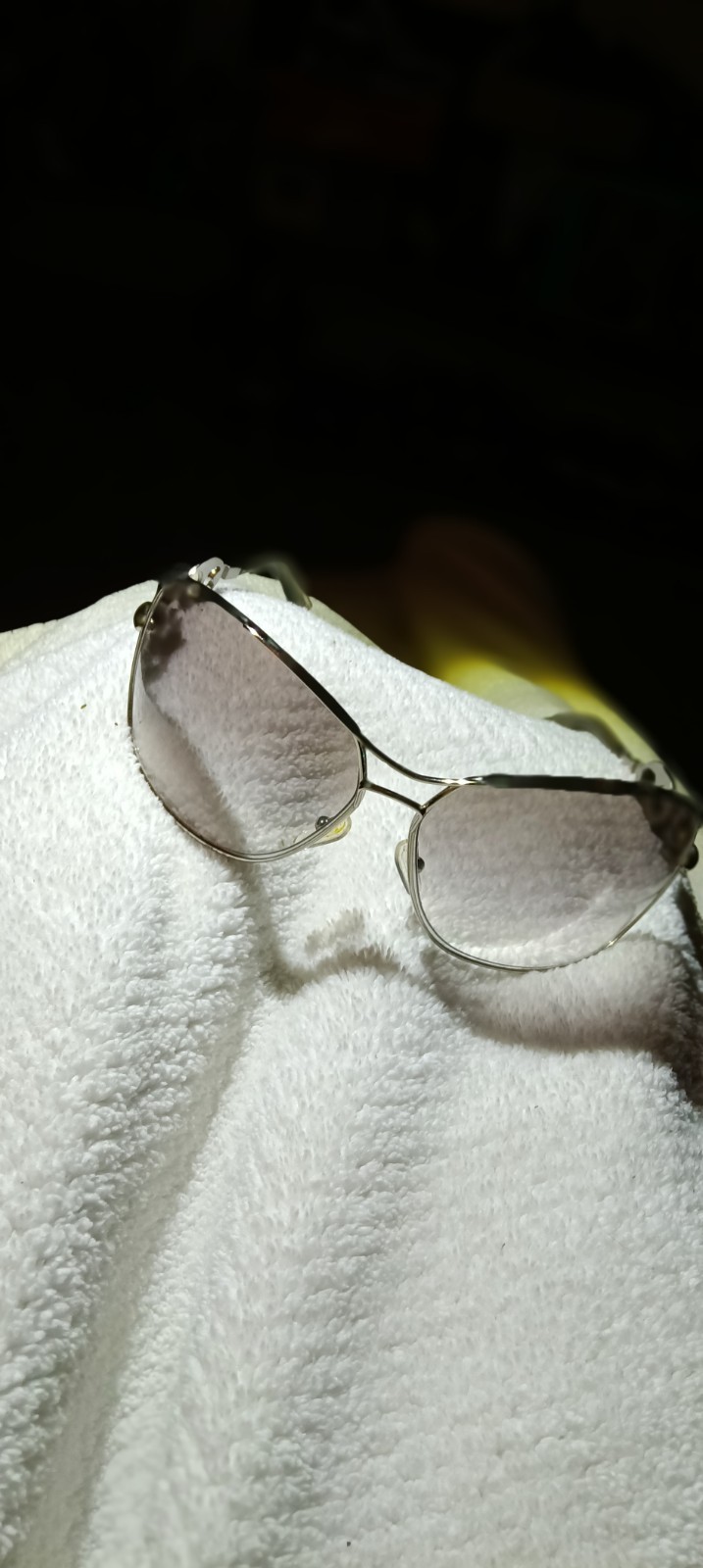 Gucci GG 2715/S Wrap Sunglasses Silver Metal Frame Gray Gradient UV 125mm