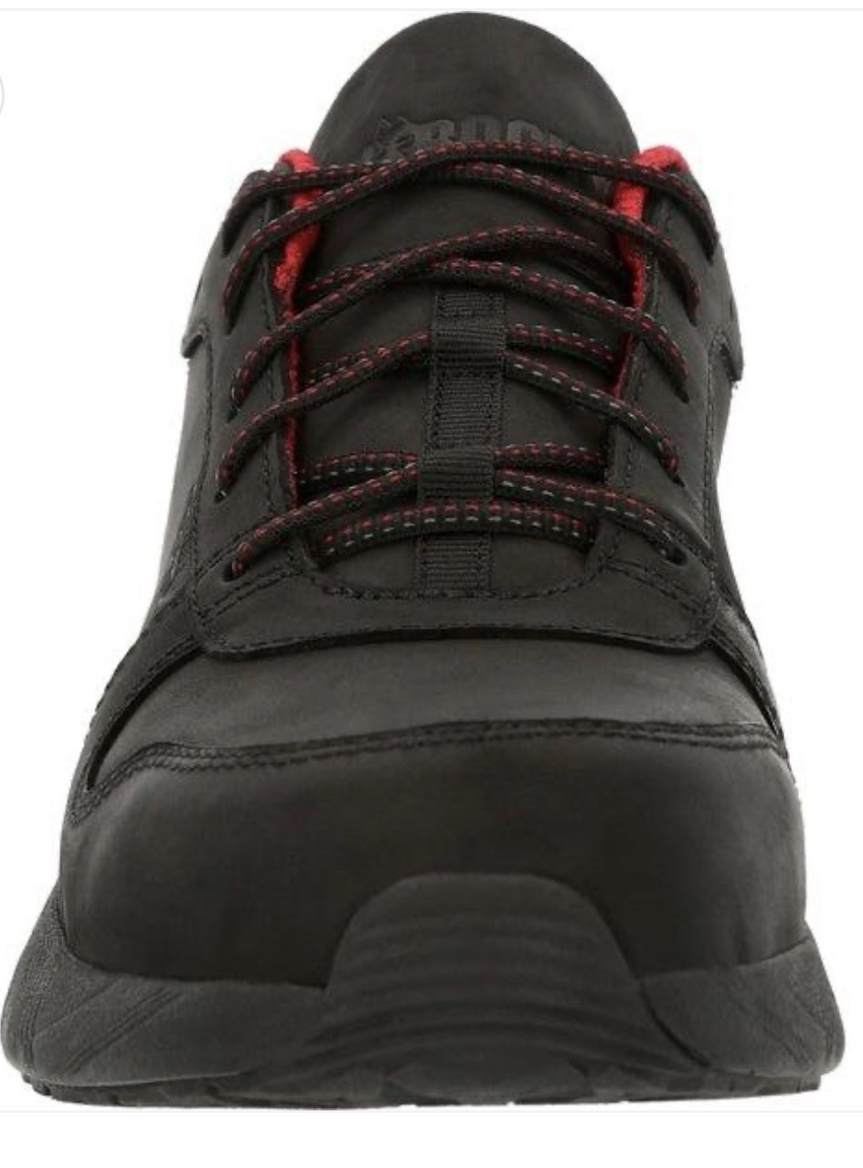 Rocky Industrial Athletix 3 Mens Size 11.5 Black Red Composite Toe Work Shoes