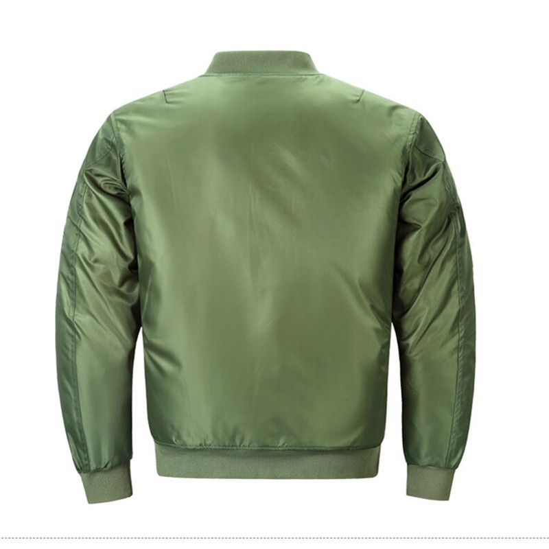 Heavy Weight Men’s Full Zip MA-1 Flight Bomber Jacket – Outerwear Coat