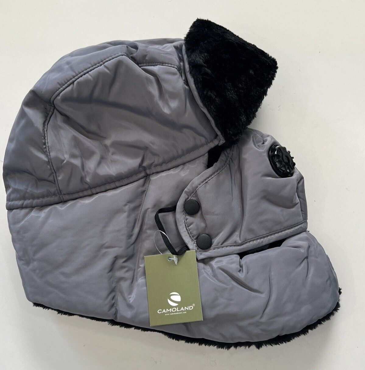 Winter Fur Ear Flap Trapper Hat w/Face Mask Windproof Water Resistant Winter Hat