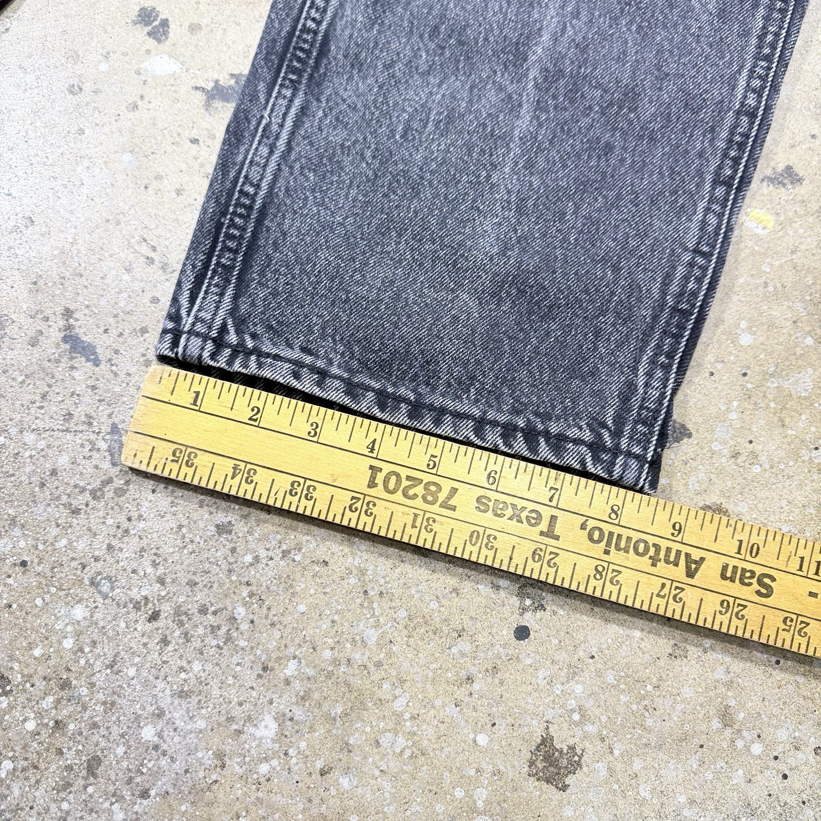 Levi’s Premium Lot 568 Stonewash Black Baggy 32×30 Cargo Jeans Mens Loose Fit