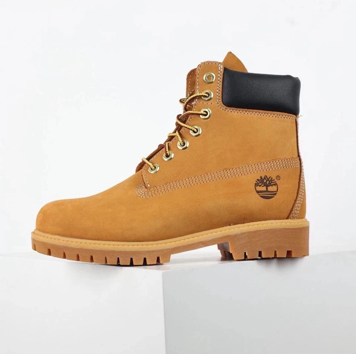 NEW Timberland 6 Inch Boot Wheat Nubuck Premium TB010061-713 Szes 5-5.5