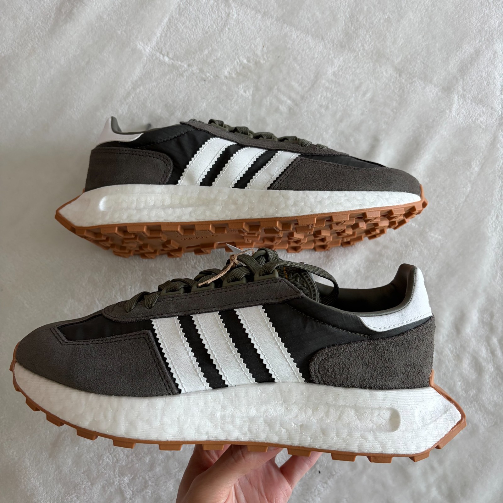 adidas Retropy E5 Men’s Olive Green Sneakers H03854