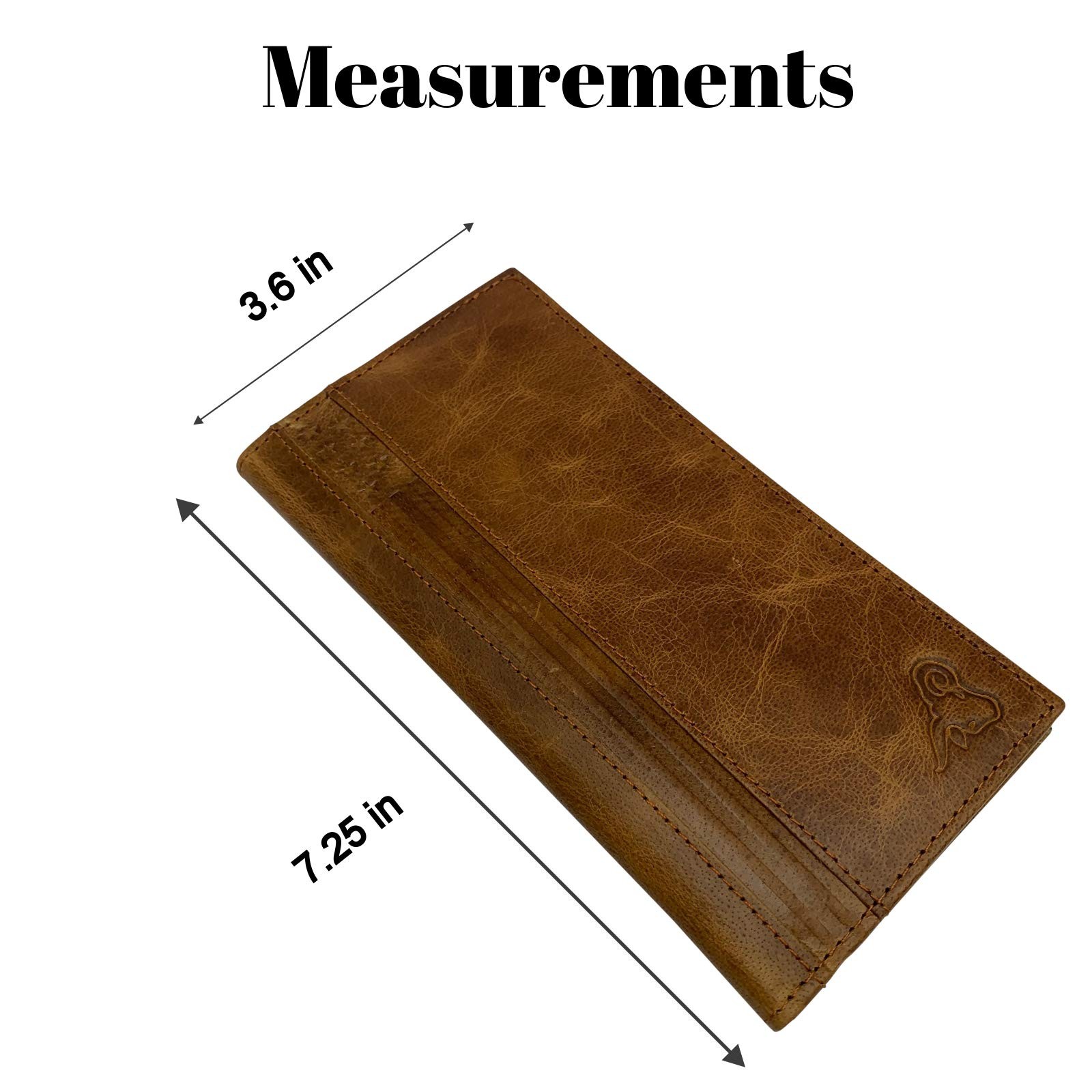 Genuine Leather Checkbook Cover For Men & Women Holder Wallet Tan