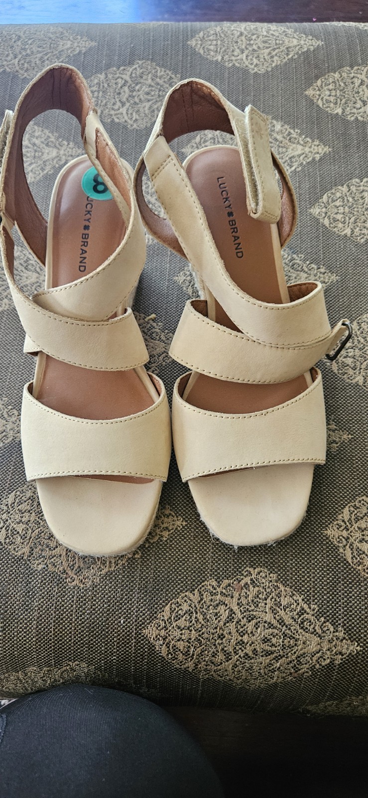 Lucky Brand High Heel Wedgie Sandles – Brand New
