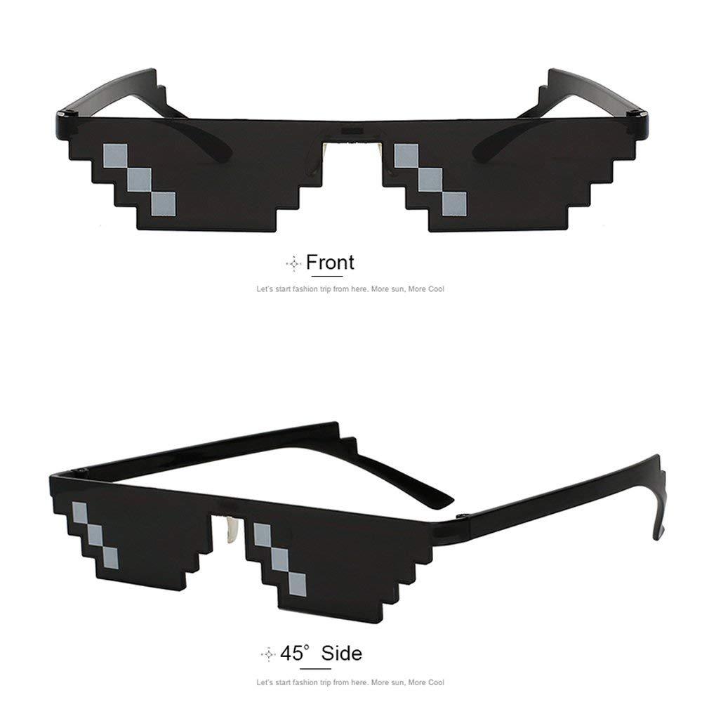Thug Life Glasses Deal With It Sunglasses MLG Eyewear Unisex Meme Cool 8 Bit