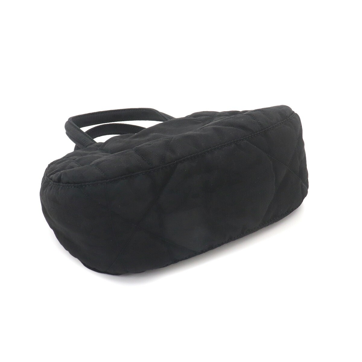 Christian Dior Trotter Mini Hand Bag Nylon Leather Black Purse 90325502