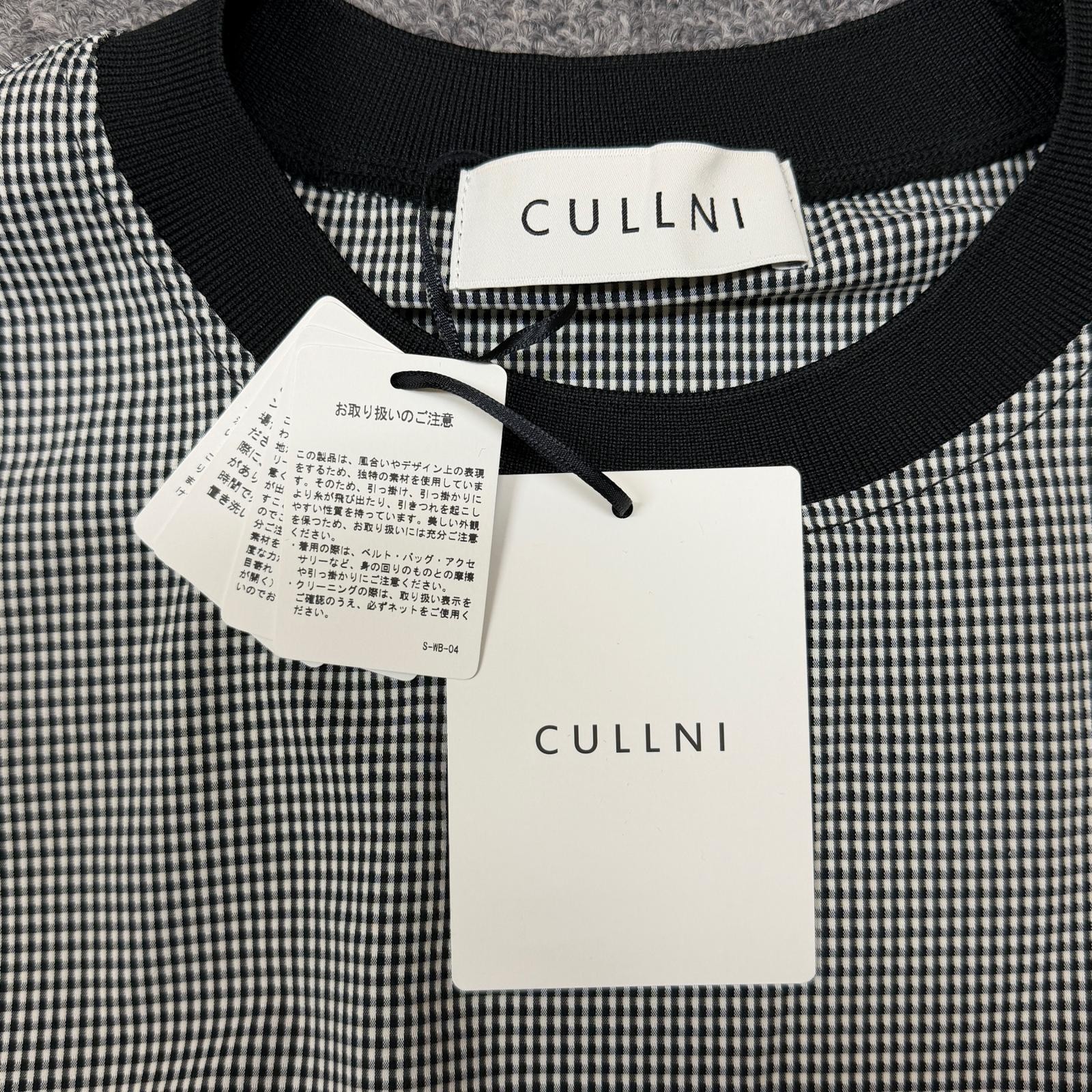 Unused CULLNI 25SS Check Drawstring Long Sleeve Checked drawstring long-slee…