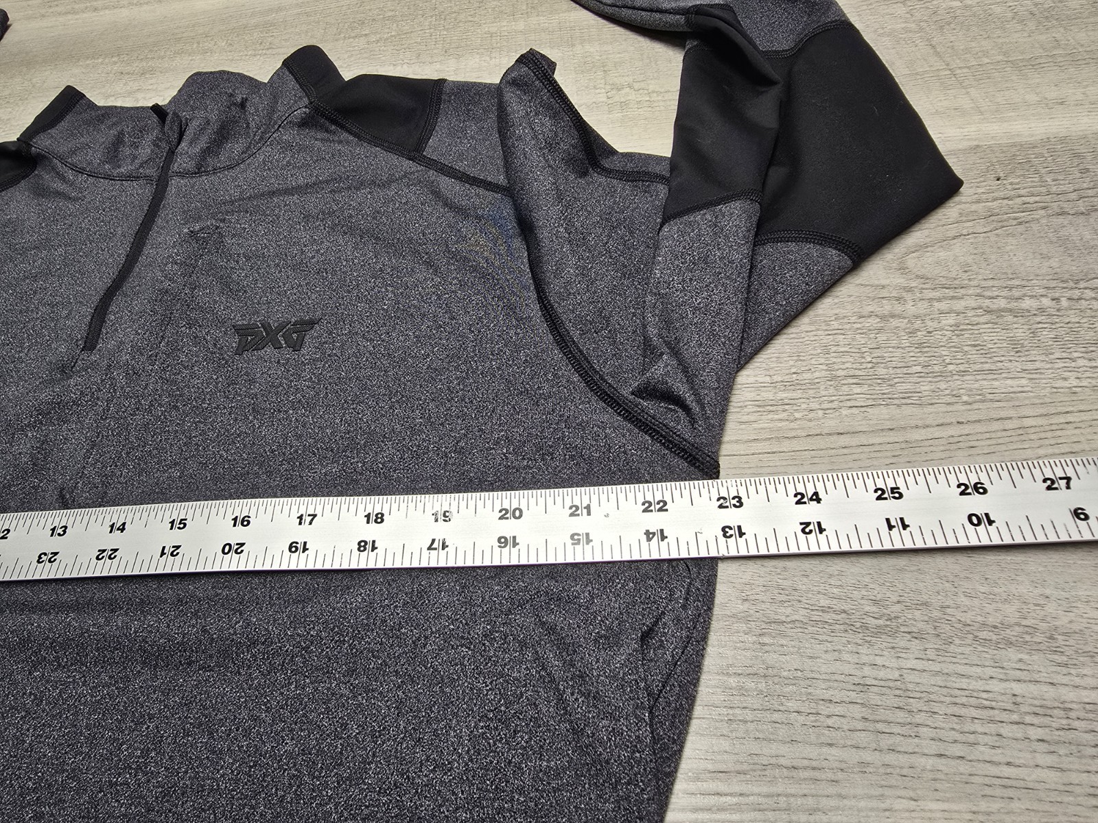 PXG Parsons Xtreme Golf 1/4 Pullover Zip Mens L Gray Paneled Performance Sweater