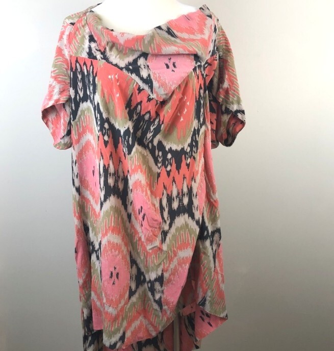 All Saints Spitafields Ikat Audrina Silk Dress Western Tribal