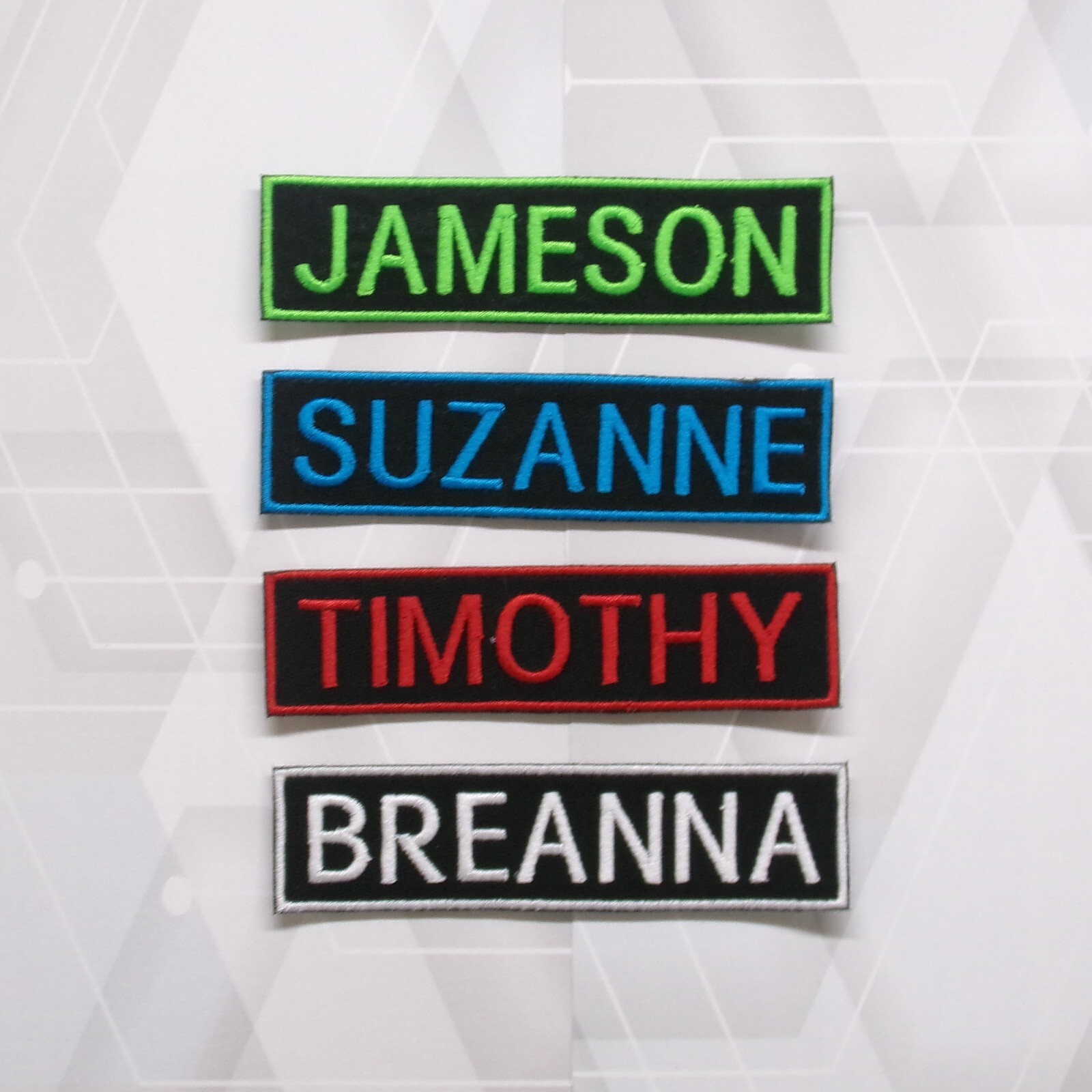 Name Tapes, Military Nametapes, Custom Name Patches, Embroidered Name Tags