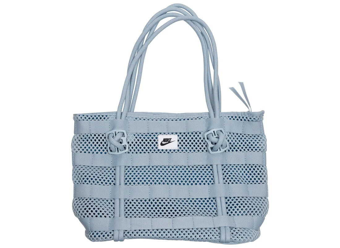Nike Light Blue AF-1 Sportswear Small Tote Bag AF1 Cord Woven Nylon CU2607 440