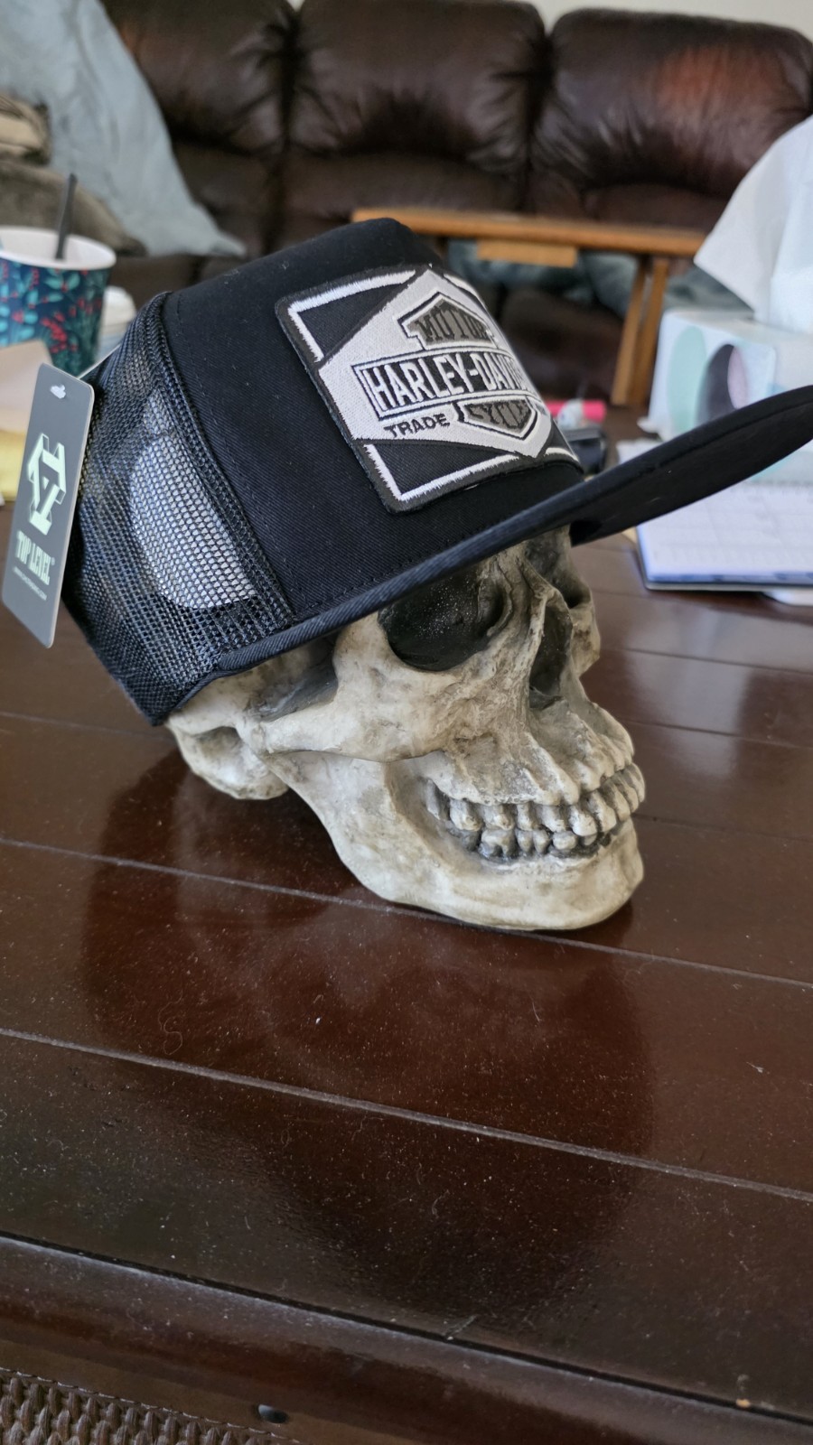 Harley Trucker Hat Mesh Hat Snapback By TOP LEVEL