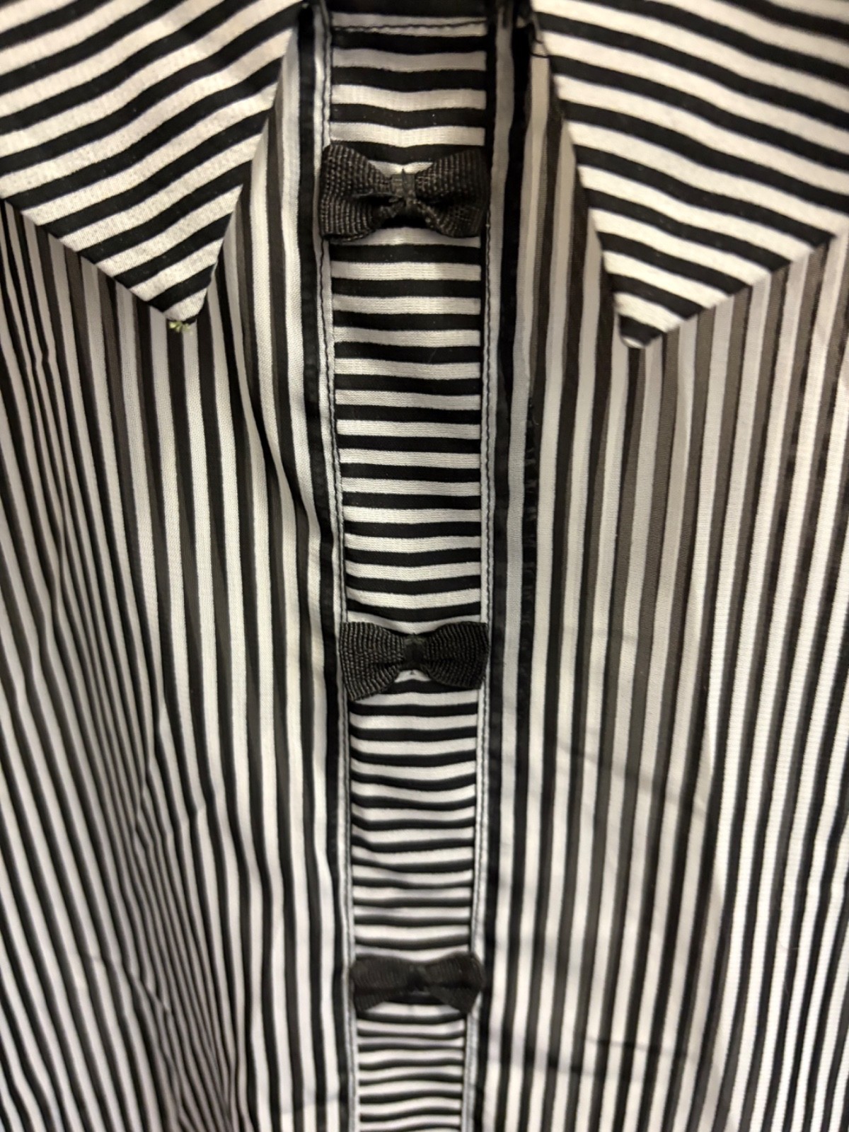American Rag Striped Dress with cute bow details. Size medium