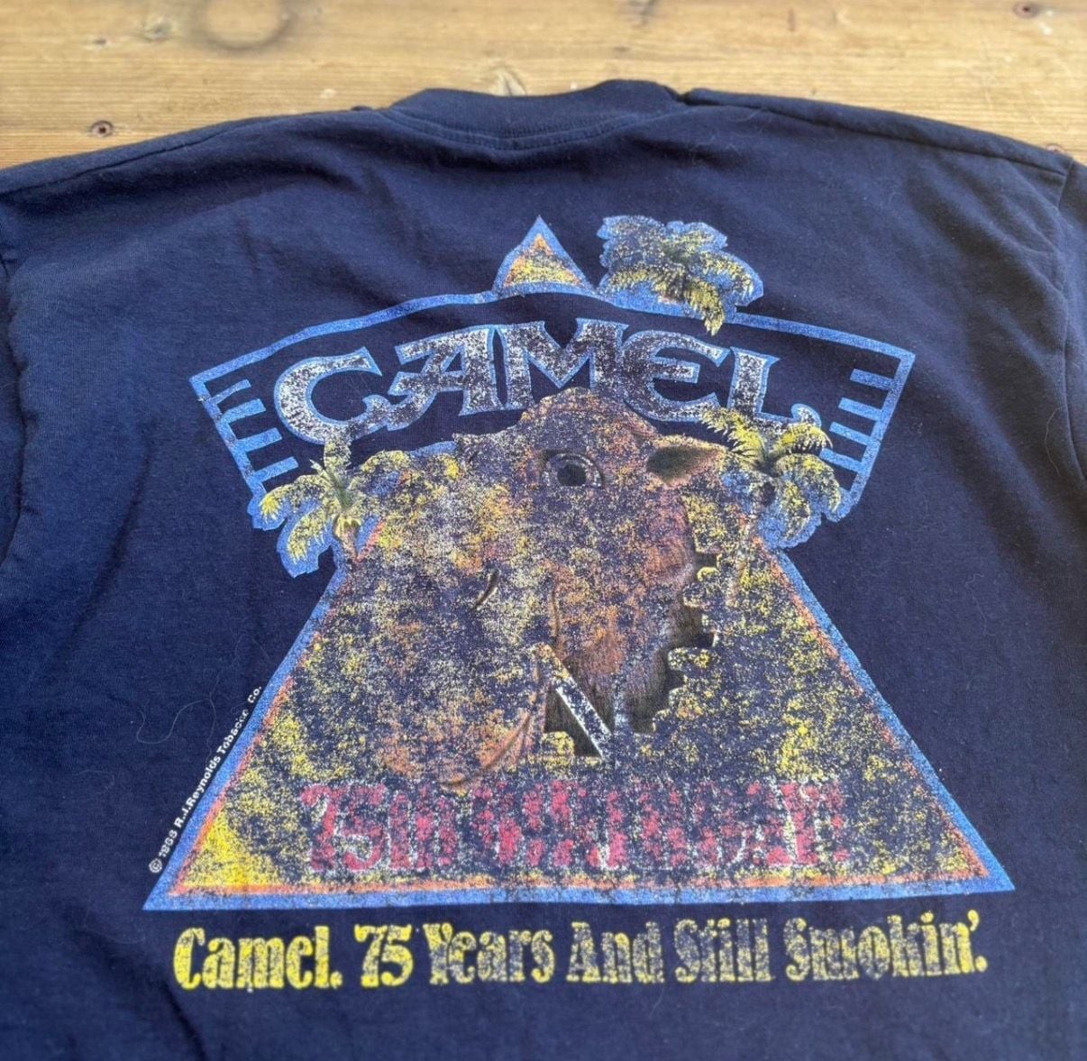 Vintage 1988 Camel Cigarettes 75 Years And Still Smokin’ Single Stitch T-Shirt