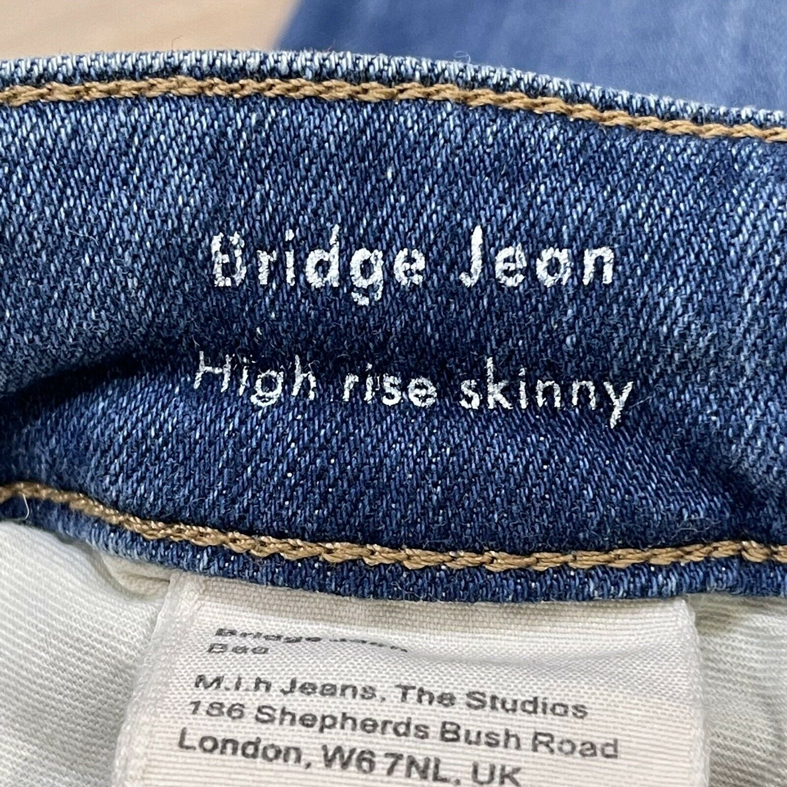 Anthropologie M.i.H. Jeans Size 27 Bridge High Rise Medium Wash Skinny Jeans
