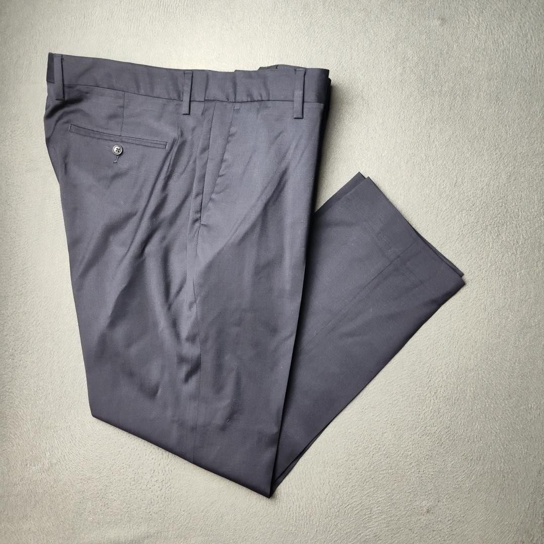 Bonobos Dress Pants Mens 38×29 Dark Blue Slim Fit Stretch Wool Blend Trousers