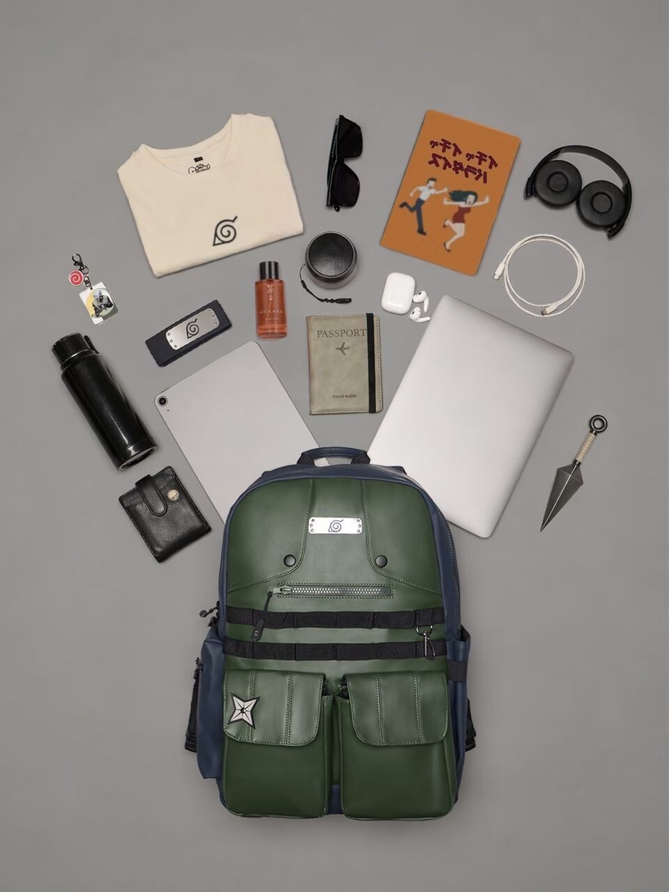 Naruto Kakashi Hatake Tactical Utility Backpack Official Licensed 2026