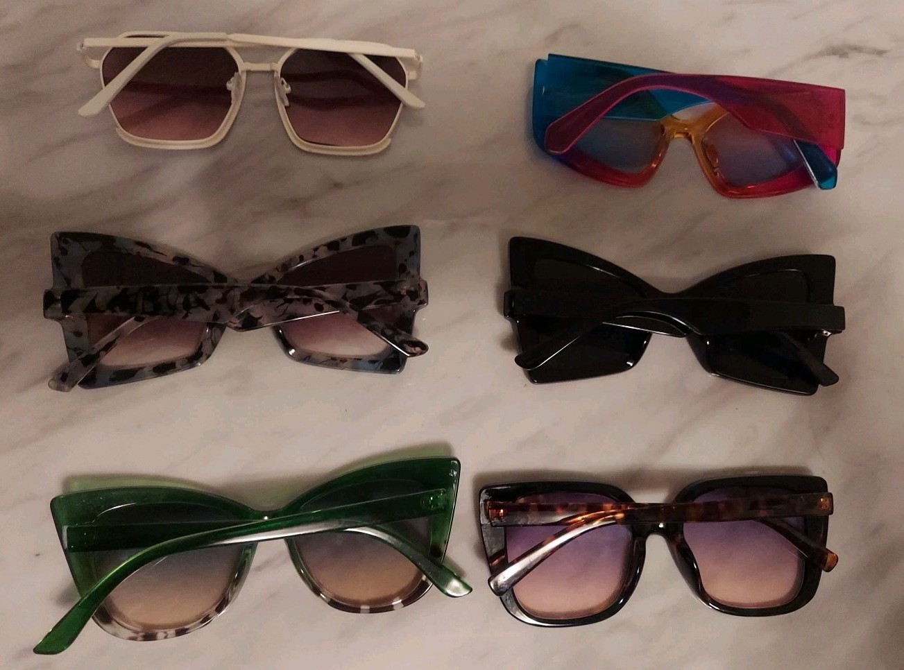 Super CUTE! Fashion Sunglasses 6 pairs (Great Mix!)