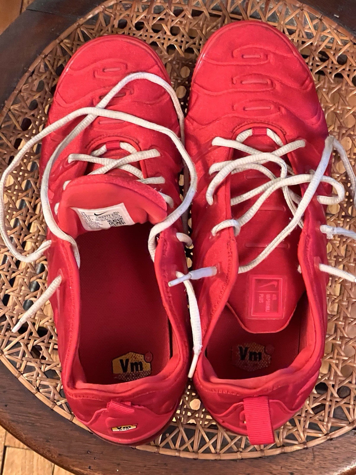 Size 9.5 – Nike Air VaporMax Plus Triple Red Parts Only