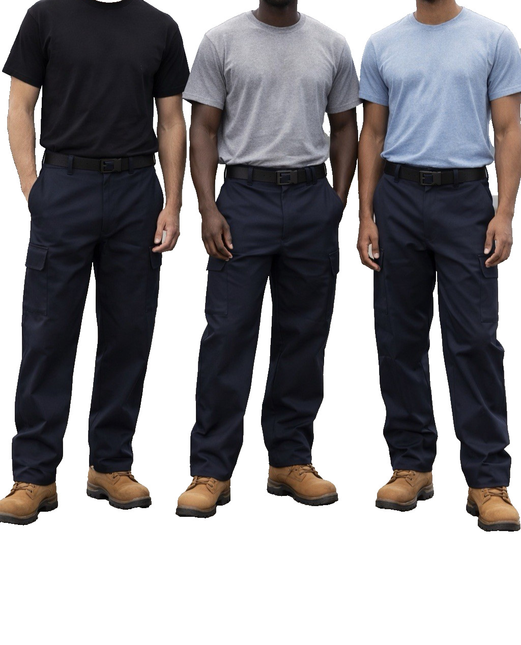 Aramark Men’s Work Pants Size 42×34 Navy Blue Durable Uniform Slacks