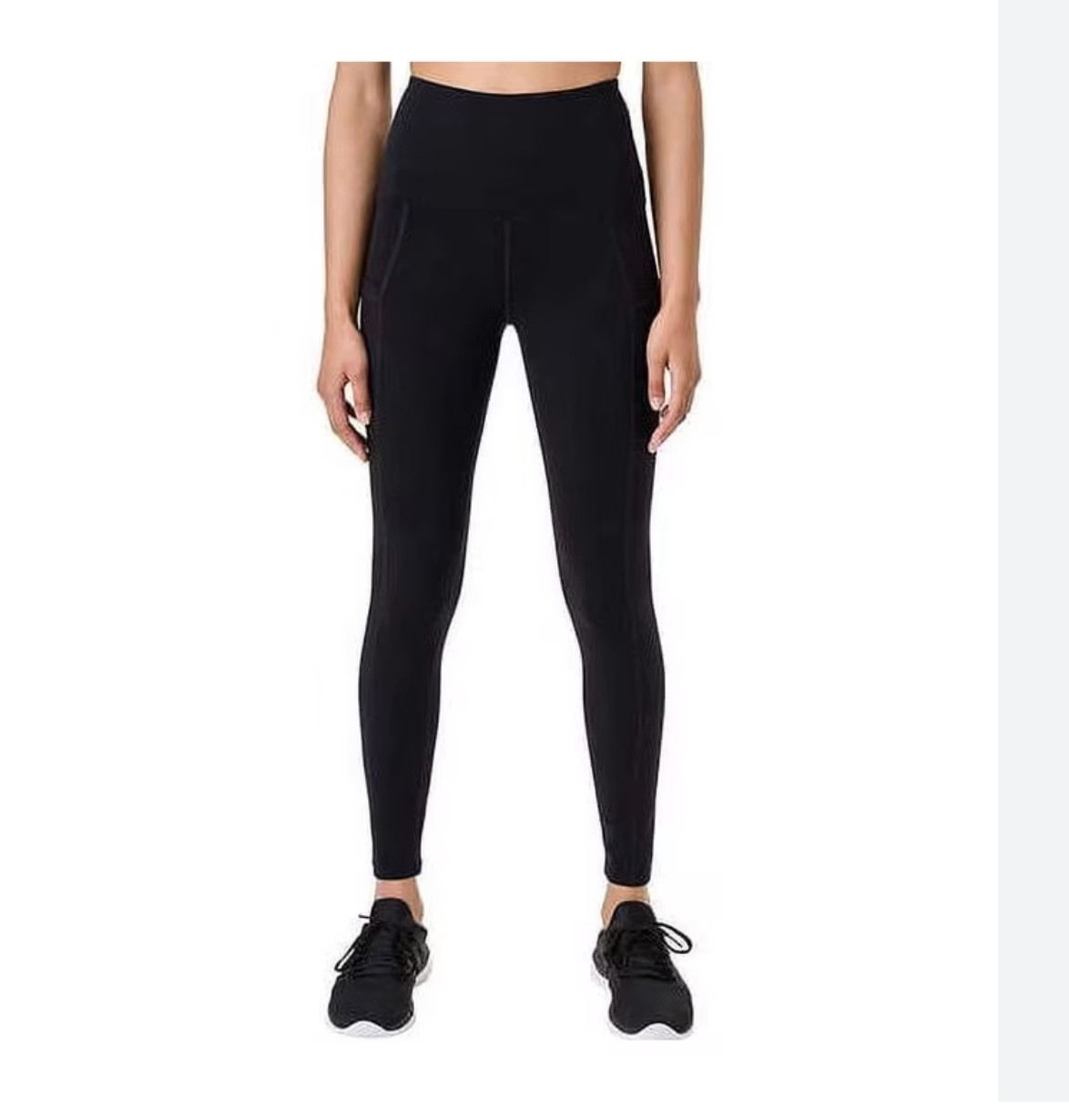 Black ~ Tuff Athletics Ultra Soft Higher Waist Yoga Pant MSRP$48 NWT!