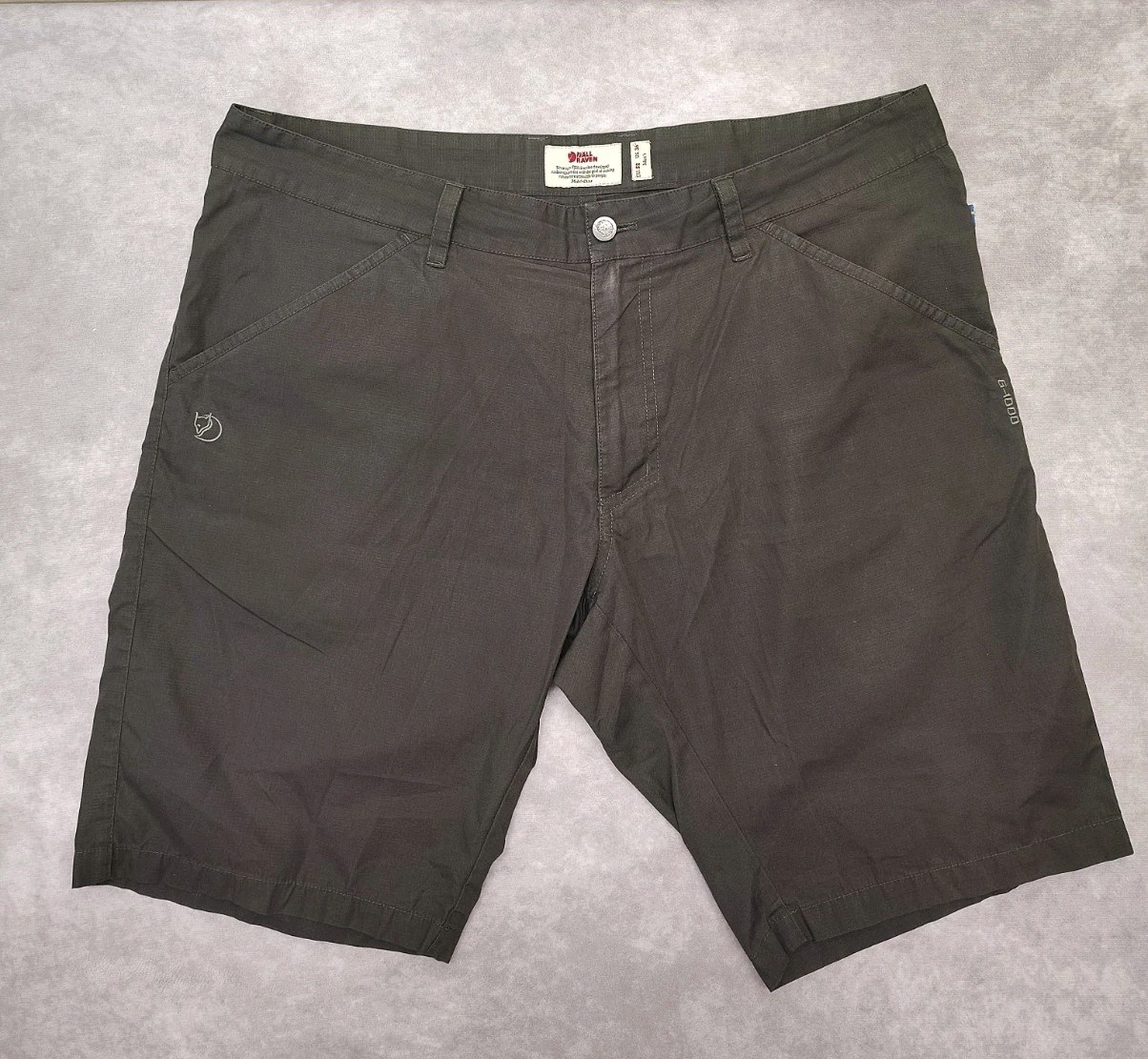 Fjallraven G-1000 High Coast Shorts Mens 38 Gray Hike Trail Hiking Outdoor