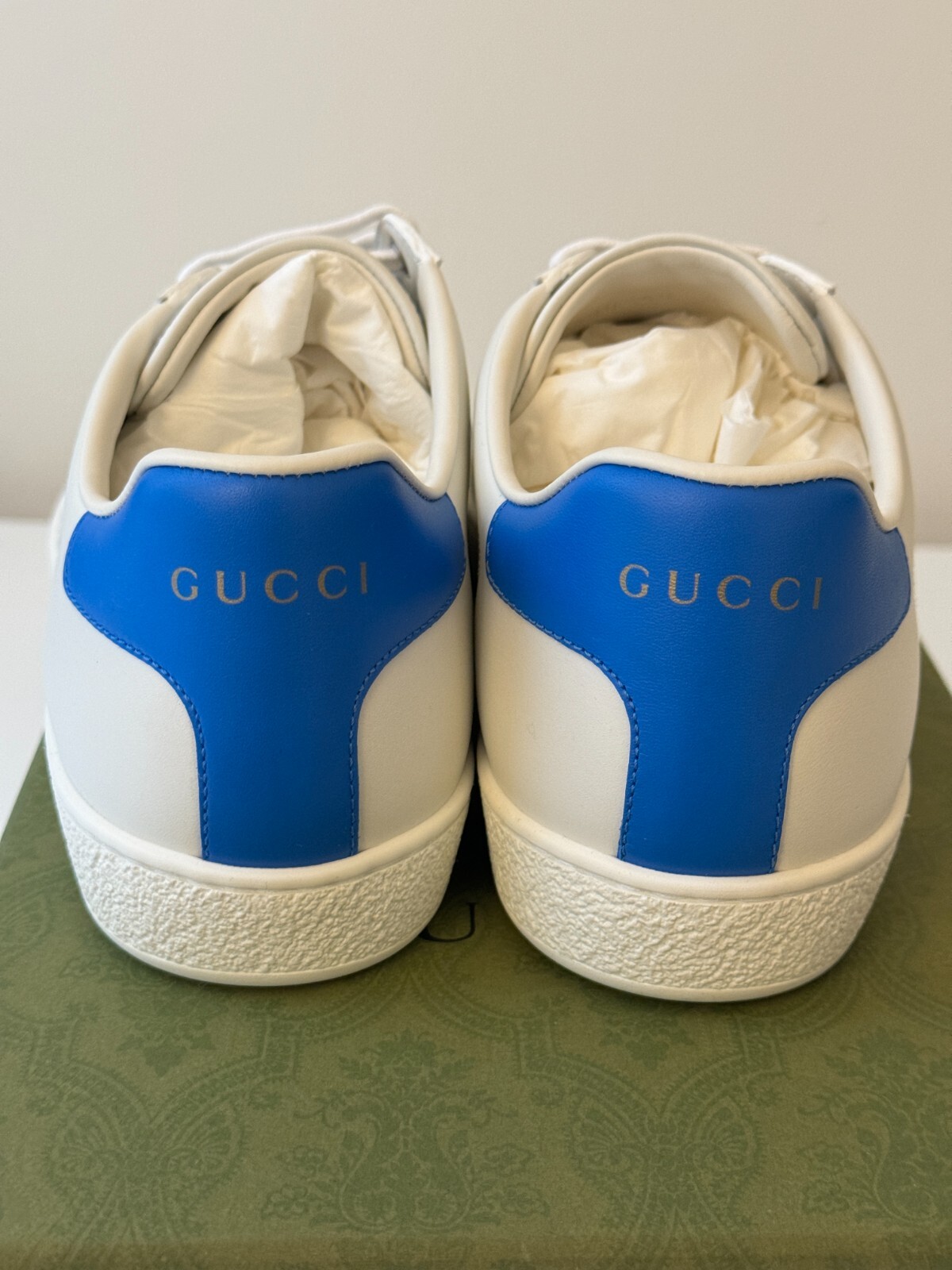 Gucci Disney Ace white leather sneaker Huey Louie Dewey Womens size 37eu 7 US