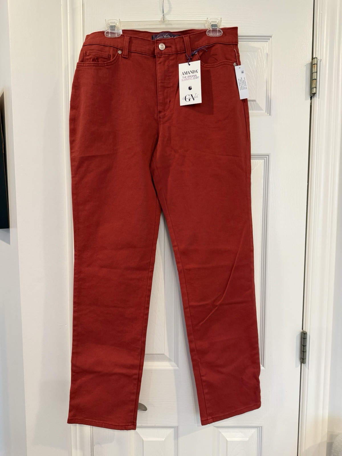 Gloria Vanderbilt Amanda Slimming Jean Classic Tapered Size 10, Autumn Blaze