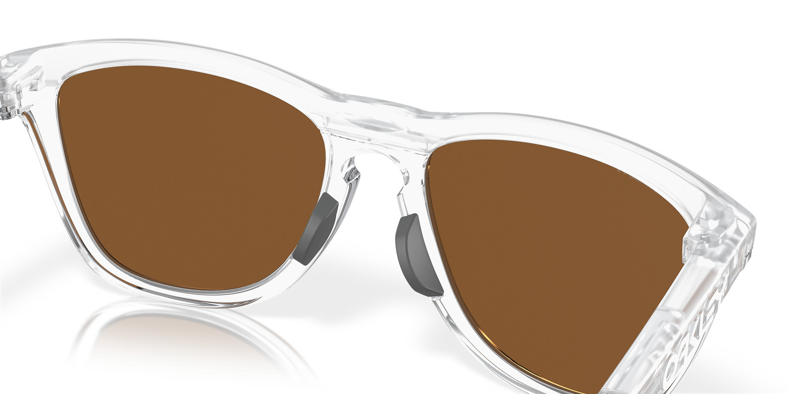 Oakley Frogskins Range Matte Clear/Prizm Violet 55 mm Sunglasses OO9284-1255